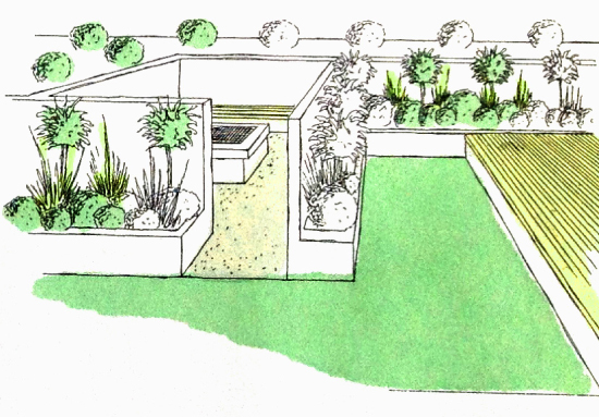 Ebford, Devon Garden Design Portfolio by Plant A Seed sketch