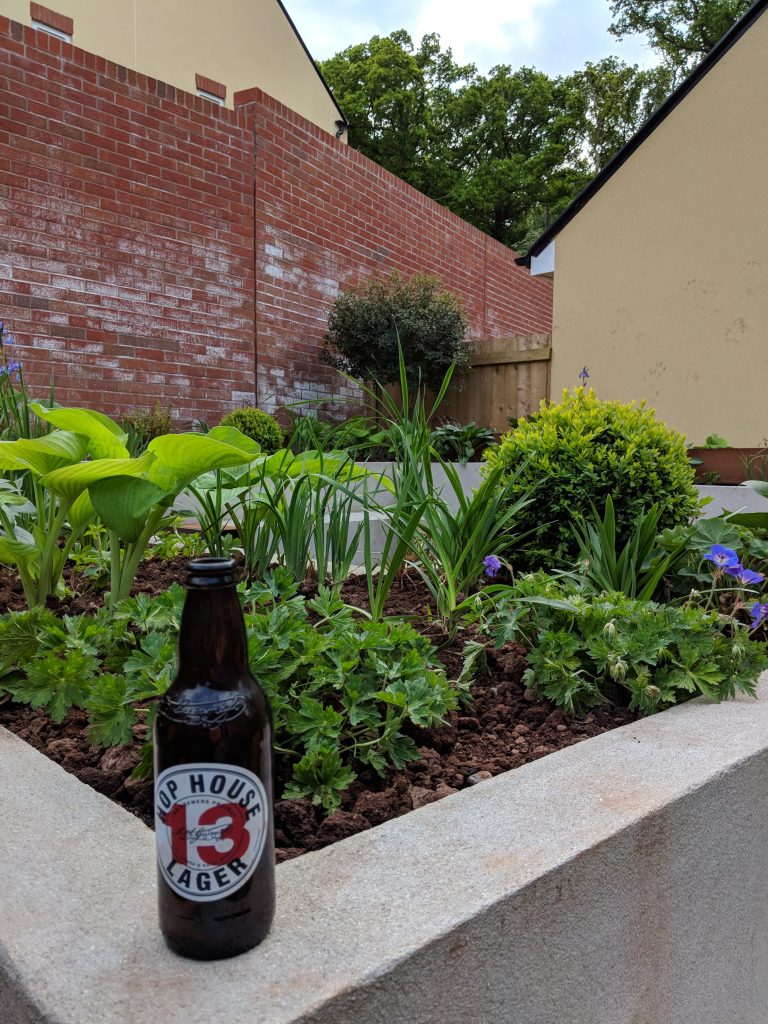 Edward Grimes Garden Design Gardener Broadclyst, Exeter in Devon - planted with beer-min