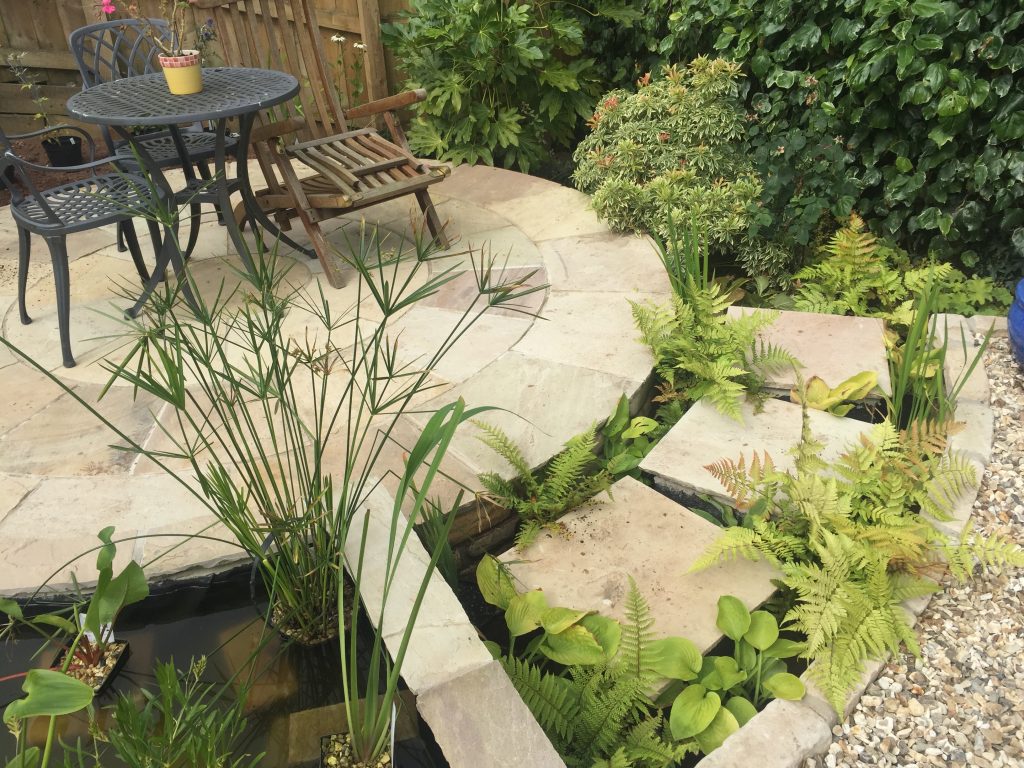Edward Grimes Garden Design Gardener Okehampton in Devon - Patio feature